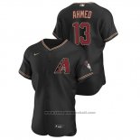 Maglia Baseball Uomo Arizona Diamondbacks Nick Ahmed Autentico 2020 Alternato Nero