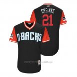 Maglia Baseball Uomo Arizona Diamondbacks Zack Greinke 2018 LLWS Players Weekend Greinke Nero