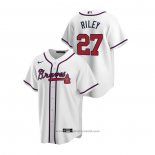 Maglia Baseball Uomo Atlanta Braves Austin Riley 2020 Replica Home Bianco