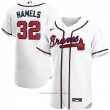 Maglia Baseball Uomo Atlanta Braves Cole Hamels Primera Autentico Bianco