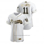 Maglia Baseball Uomo Atlanta Braves Ender Inciarte Golden Edition Autentico Bianco