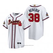 Maglia Baseball Uomo Atlanta Braves Guillermo Heredia 2022 Gold Program Replica Bianco