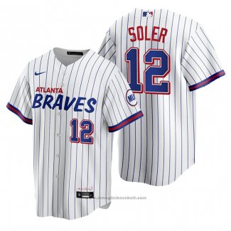 Maglia Baseball Uomo Atlanta Braves Jorge Soler Replica 2021 City Connect Bianco