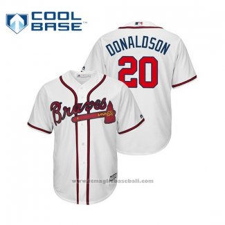 Maglia Baseball Uomo Atlanta Braves Josh Donaldson Cool Base Home Bianco