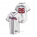 Maglia Baseball Uomo Atlanta Braves Mike Foltynewicz 2020 Replica Home Bianco