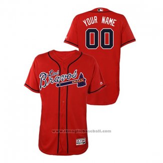 Maglia Baseball Uomo Atlanta Braves Personalizzate Hispanic Heritage Flex Base Rosso