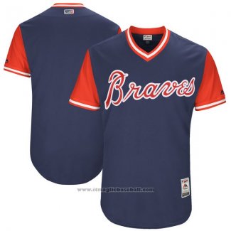 Maglia Baseball Uomo Atlanta Braves Players Weekend 2017 Personalizzate Blu