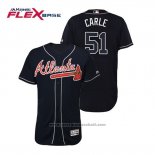 Maglia Baseball Uomo Atlanta Braves Shane Carle Flex Base Autentico Collezione Alternato 2019 Blu