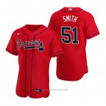 Maglia Baseball Uomo Atlanta Braves Will Smith Autentico Alternato 2020 Rosso