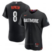 Maglia Baseball Uomo Baltimore Orioles Cal Ripken 2023 City Connect Autentico Nero