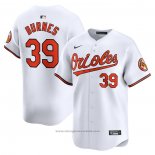 Maglia Baseball Uomo Baltimore Orioles Corbin Burnes Home Limited Bianco