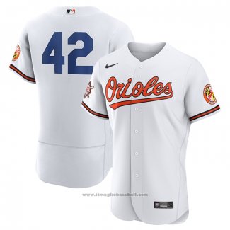 Maglia Baseball Uomo Baltimore Orioles Jackie Robinson Autentico Bianco