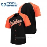 Maglia Baseball Uomo Baltimore Orioles Personalizzate Stitches Nero Arancione