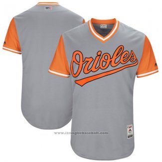 Maglia Baseball Uomo Baltimore Orioles Players Weekend 2017 Personalizzate Grigio