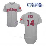 Maglia Baseball Uomo Boston Red Sox 14 Jim Rice Grigio Cool Base