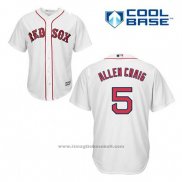 Maglia Baseball Uomo Boston Red Sox 5 Allen Craig Bianco Home Cool Base