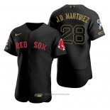 Maglia Baseball Uomo Boston Red Sox J.d. Martinez Autentico Road Grigio