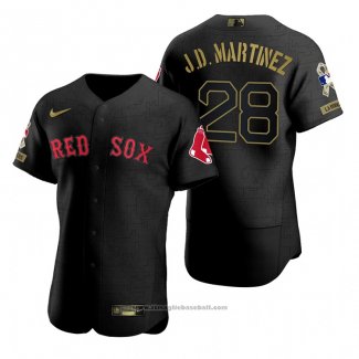 Maglia Baseball Uomo Boston Red Sox J.d. Martinez Cooperstown Collection Road Grigio