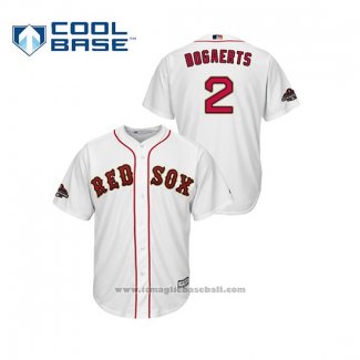 Maglia Baseball Uomo Boston Red Sox Xander Bogaerts 2019 Gold Program Cool Base Bianco