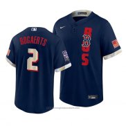 Maglia Baseball Uomo Boston Red Sox Xander Bogaerts 2021 All Star Replica Blu