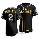 Maglia Baseball Uomo Boston Red Sox Xander Bogaerts Golden Edition Autentico Nero