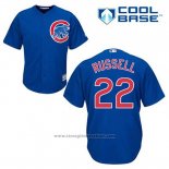 Maglia Baseball Uomo Chicago Cubs 22 Addison Russell Blu Alternato Cool Base