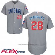 Maglia Baseball Uomo Chicago Cubs 28 Kyle Hendricks Grigio Flex Base