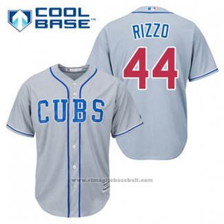 Maglia Baseball Uomo Chicago Cubs 44 Anthony Rizzo Grigio Alternato Cool Base