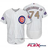 Maglia Baseball Uomo Chicago Cubs 74 Duane Underwood Jr. Bianco Or Flex Base