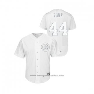 Maglia Baseball Uomo Chicago Cubs Anthony Rizzo 2019 Players Weekend Tony Replica Bianco