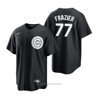 Maglia Baseball Uomo Chicago Cubs Clint Frazier Bianco Replica Nero