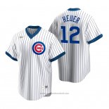 Maglia Baseball Uomo Chicago Cubs Codi Heuer Cooperstown Collection Home Bianco