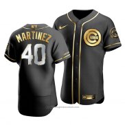 Maglia Baseball Uomo Chicago Cubs Jose Martinez Golden Edition Autentico Nero