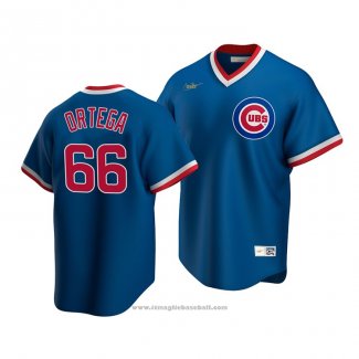 Maglia Baseball Uomo Chicago Cubs Rafael Ortega Cooperstown Collection Road Blu