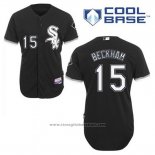 Maglia Baseball Uomo Chicago White Sox 15 Gordon Beckham Nero Alternato Cool Base