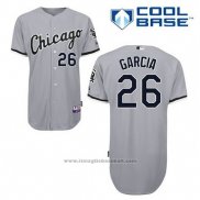 Maglia Baseball Uomo Chicago White Sox 26 Avisail Garcia Grigio Cool Base