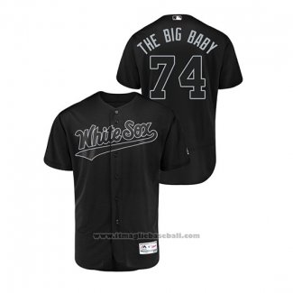 Maglia Baseball Uomo Chicago White Sox Eloy Jimenez 2019 Players Weekend Autentico Nero