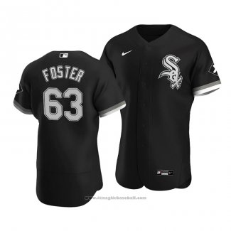 Maglia Baseball Uomo Chicago White Sox Matt Foster Autentico Alternato Nero