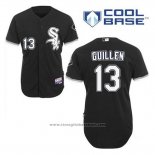 Maglia Baseball Uomo Chicago White Sox Ozzie Guillen 13 Nero Alternato Cool Base