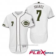 Maglia Baseball Uomo Cincinnati Reds 7 Eugenio Suarez 2018 Alternato Autentico Flex Base