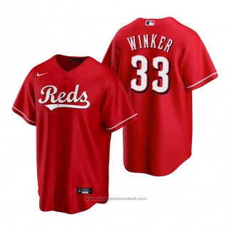 Maglia Baseball Uomo Cincinnati Reds Jesse Winker Replica Rosso