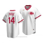 Maglia Baseball Uomo Cincinnati Reds Pete Rose Cooperstown Collection Primera Bianco