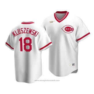 Maglia Baseball Uomo Cincinnati Reds Ted Kluszewski Cooperstown Collection Primera Bianco