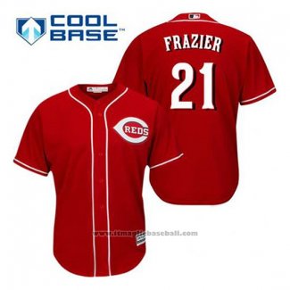 Maglia Baseball Uomo Cincinnati Reds Todd Frazier 21 Rosso Alternato Cool Base