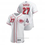 Maglia Baseball Uomo Cincinnati Reds Trevor Bauer Authentic Bianco