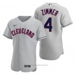 Maglia Baseball Uomo Cleveland Guardians Bradley Zimmer Autentico Road Grigio