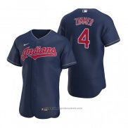 Maglia Baseball Uomo Cleveland Indians Bradley Zimmer Autentico Alternato 2020 Blu