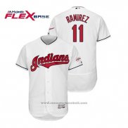 Maglia Baseball Uomo Cleveland Indians Jose Ramirez 2019 All Star Patch Flex Base Bianco