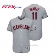 Maglia Baseball Uomo Cleveland Indians Jose Ramirez 2019 All Star Patch Flex Base Grigio