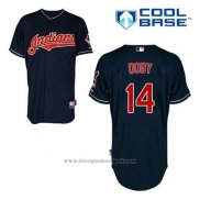 Maglia Baseball Uomo Cleveland Indians Larry Doby 14 Blu Alternato Cool Base